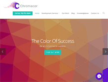Tablet Screenshot of chromacor.com